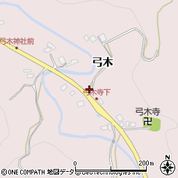 千葉県夷隅郡大多喜町弓木164周辺の地図