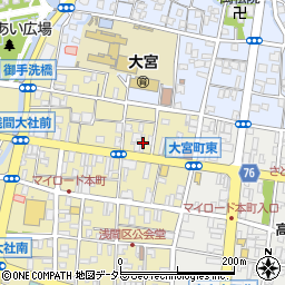 秋山・ダンススクール周辺の地図