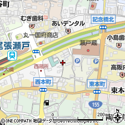 愛知県瀬戸市蔵所町14周辺の地図