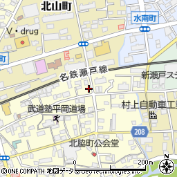 愛知県瀬戸市北脇町11周辺の地図