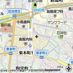 愛知県瀬戸市南仲之切町49周辺の地図