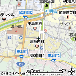 愛知県瀬戸市南仲之切町78周辺の地図