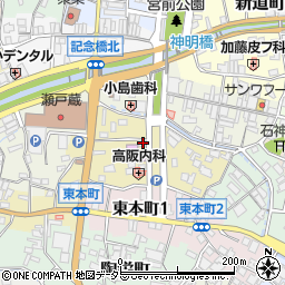 愛知県瀬戸市南仲之切町78周辺の地図