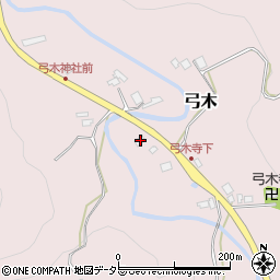 千葉県夷隅郡大多喜町弓木158周辺の地図
