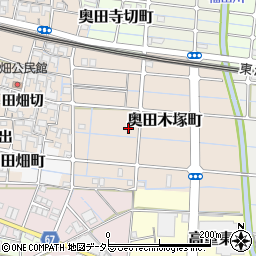 愛知県稲沢市奥田木塚町周辺の地図