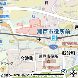 愛知県瀬戸市西追分町32周辺の地図