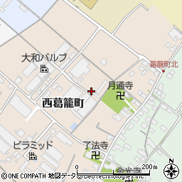 滋賀県彦根市西葛籠町周辺の地図