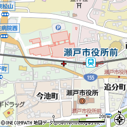 愛知県瀬戸市西追分町33周辺の地図