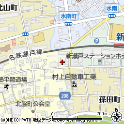愛知県瀬戸市北脇町254周辺の地図