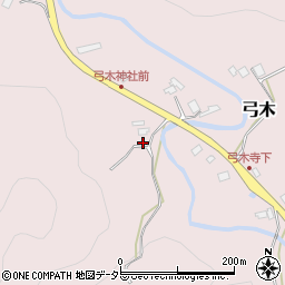 千葉県夷隅郡大多喜町弓木117周辺の地図