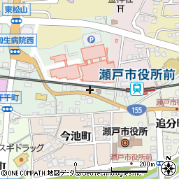 愛知県瀬戸市西追分町37周辺の地図