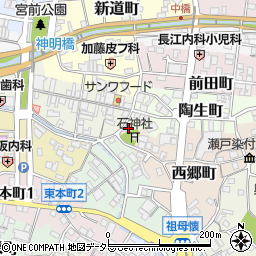 愛知県瀬戸市陶生町2周辺の地図
