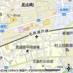 愛知県瀬戸市北脇町14周辺の地図