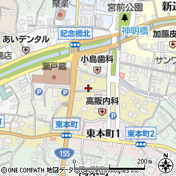 愛知県瀬戸市南仲之切町72周辺の地図