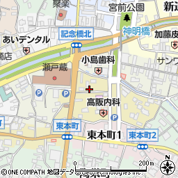 愛知県瀬戸市南仲之切町72周辺の地図