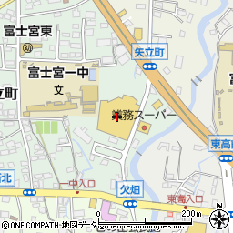 エスポット富士宮店周辺の地図