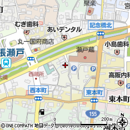 愛知県瀬戸市蔵所町17周辺の地図