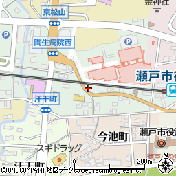 愛知県瀬戸市西追分町53周辺の地図