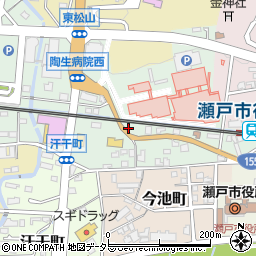 愛知県瀬戸市西追分町53周辺の地図