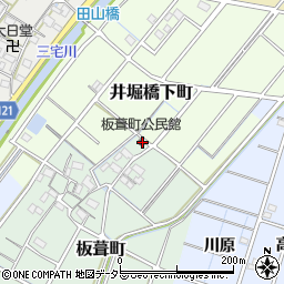 愛知県稲沢市板葺町78周辺の地図