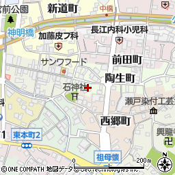 愛知県瀬戸市陶生町14-2周辺の地図