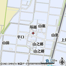 愛知県稲沢市祖父江町三丸渕平口周辺の地図