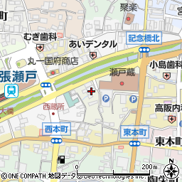 愛知県瀬戸市蔵所町8周辺の地図