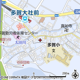 滋賀銀行多賀支店 ＡＴＭ周辺の地図