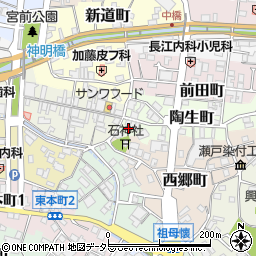 愛知県瀬戸市陶生町4周辺の地図