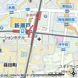 愛知県瀬戸市東横山町周辺の地図