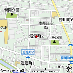 愛知県春日井市追進町周辺の地図