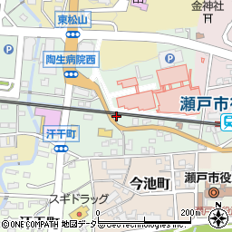 愛知県瀬戸市西追分町49周辺の地図