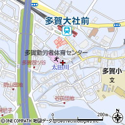 滋賀県犬上郡多賀町多賀1336-1周辺の地図