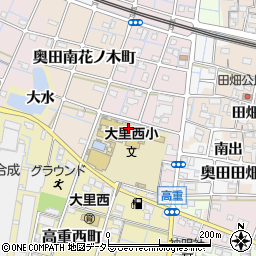 稲沢市立大里西小学校周辺の地図