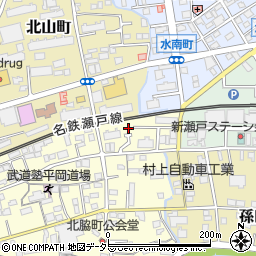 愛知県瀬戸市北脇町1周辺の地図