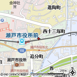 愛知県瀬戸市西十三塚町61周辺の地図