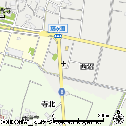 愛知県愛西市藤ケ瀬町西沼10周辺の地図
