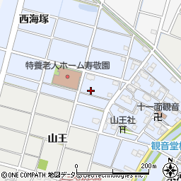 愛知県稲沢市平和町観音堂周辺の地図