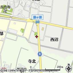 愛知県愛西市藤ケ瀬町西沼13周辺の地図