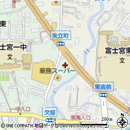 マクドナルド富士宮店周辺の地図