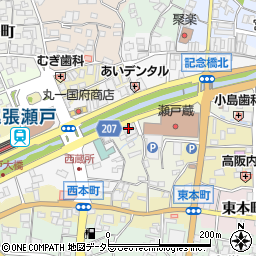 愛知県瀬戸市蔵所町5周辺の地図