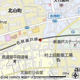 愛知県瀬戸市北脇町3周辺の地図