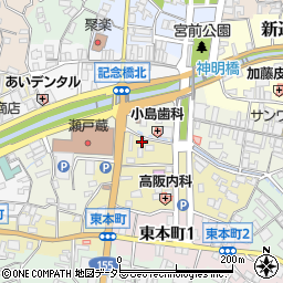 愛知県瀬戸市南仲之切町42周辺の地図