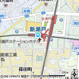 名鉄協商新瀬戸駅南駐車場周辺の地図