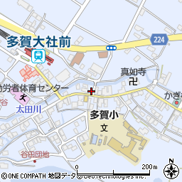 滋賀県犬上郡多賀町多賀711周辺の地図