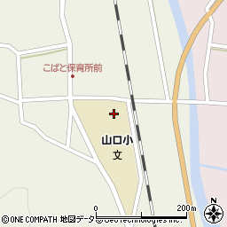 朝来市立山口小学校周辺の地図