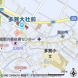 滋賀県犬上郡多賀町多賀715周辺の地図