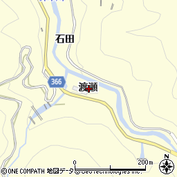 愛知県豊田市小渡町渡瀬周辺の地図