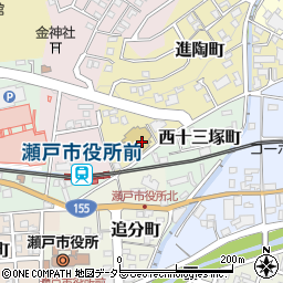瀬戸旭看護専門学校　教務室周辺の地図