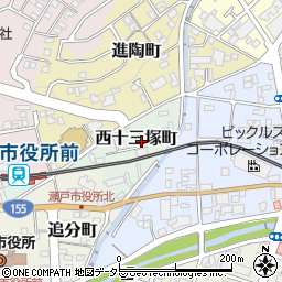 愛知県瀬戸市西十三塚町31周辺の地図